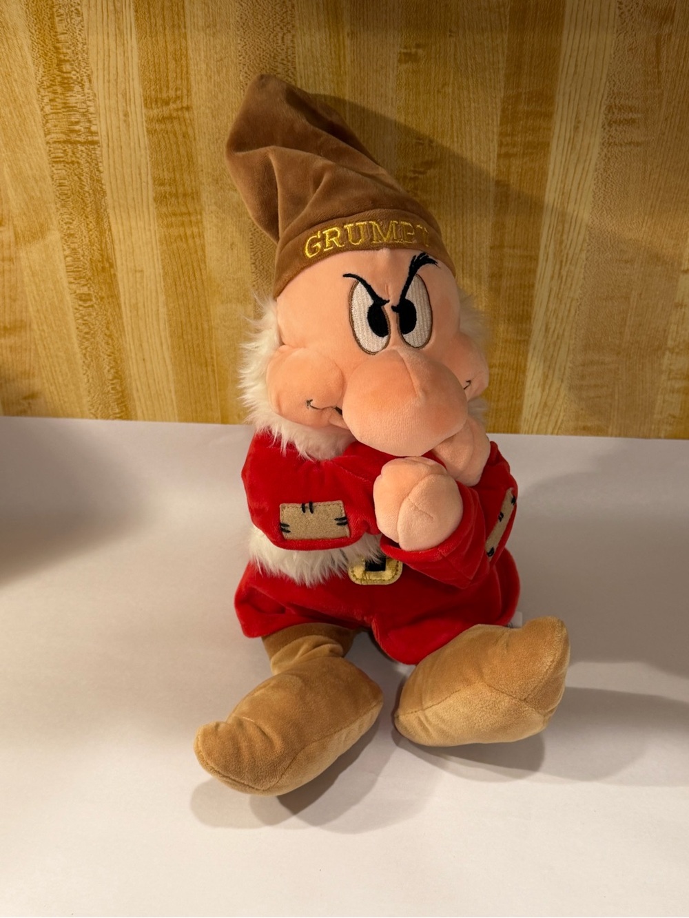 Disney Store Grumpy Dwarf Jumbo Large Plush Snow White & 7 Dwarves Rare